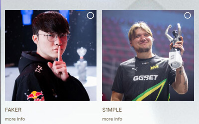 s1mple/ZywOo/coldzera入圍Esports Awards十年最佳P