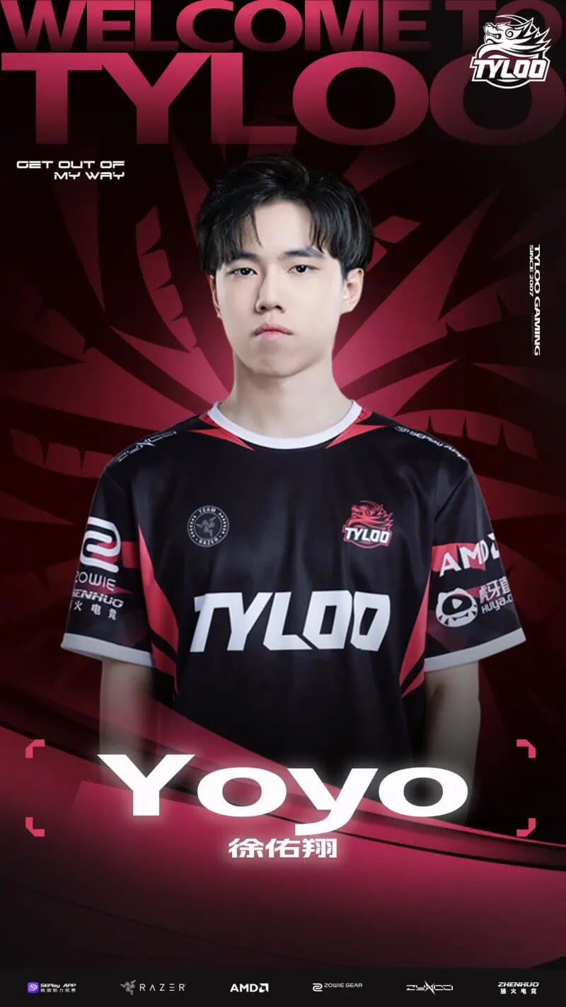 TYLOO無畏契約分部官宣新援Yoyo加盟 VCT CN新賽季陣