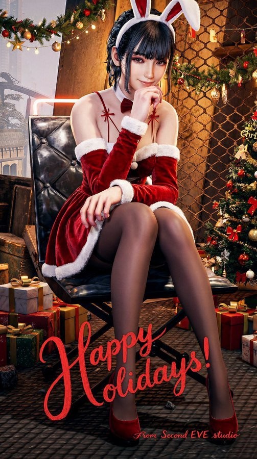 伊芙性感圣誕裝！ 《劍星》官方發(fā)布節(jié)日賀圖及同人作品賞析