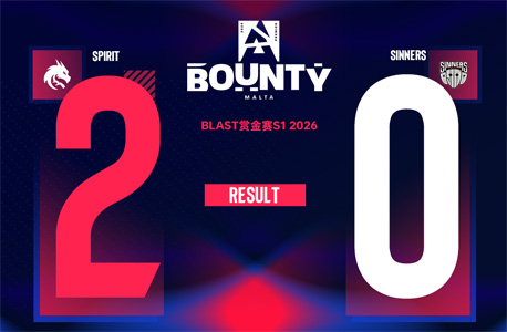 BLAST賞金賽S1：?Donk神級四殺封神！Spirit 2-0橫掃SINNERS，圖二下半場零失分速通