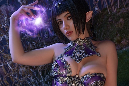 國外大雷美女Cos各種游戲角色福利照，身材一流！性感翹臀吸睛