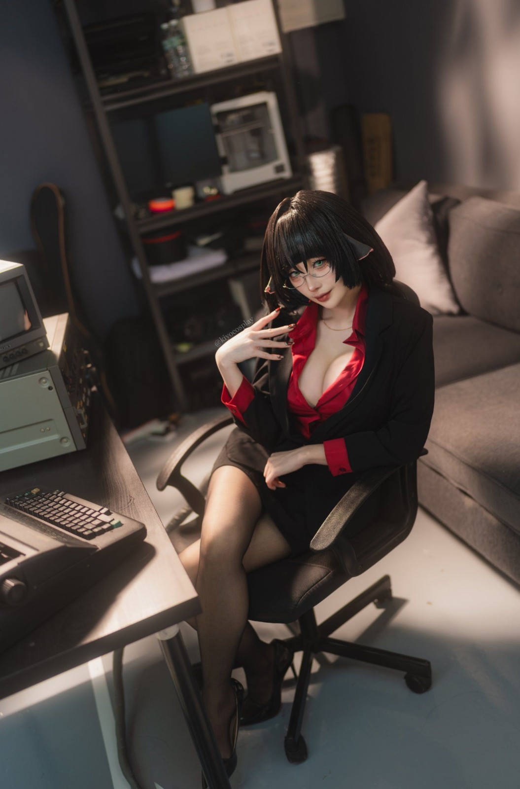 新加坡美女Cos多個(gè)游戲角色美照，性感曲線，誘人的大雷！